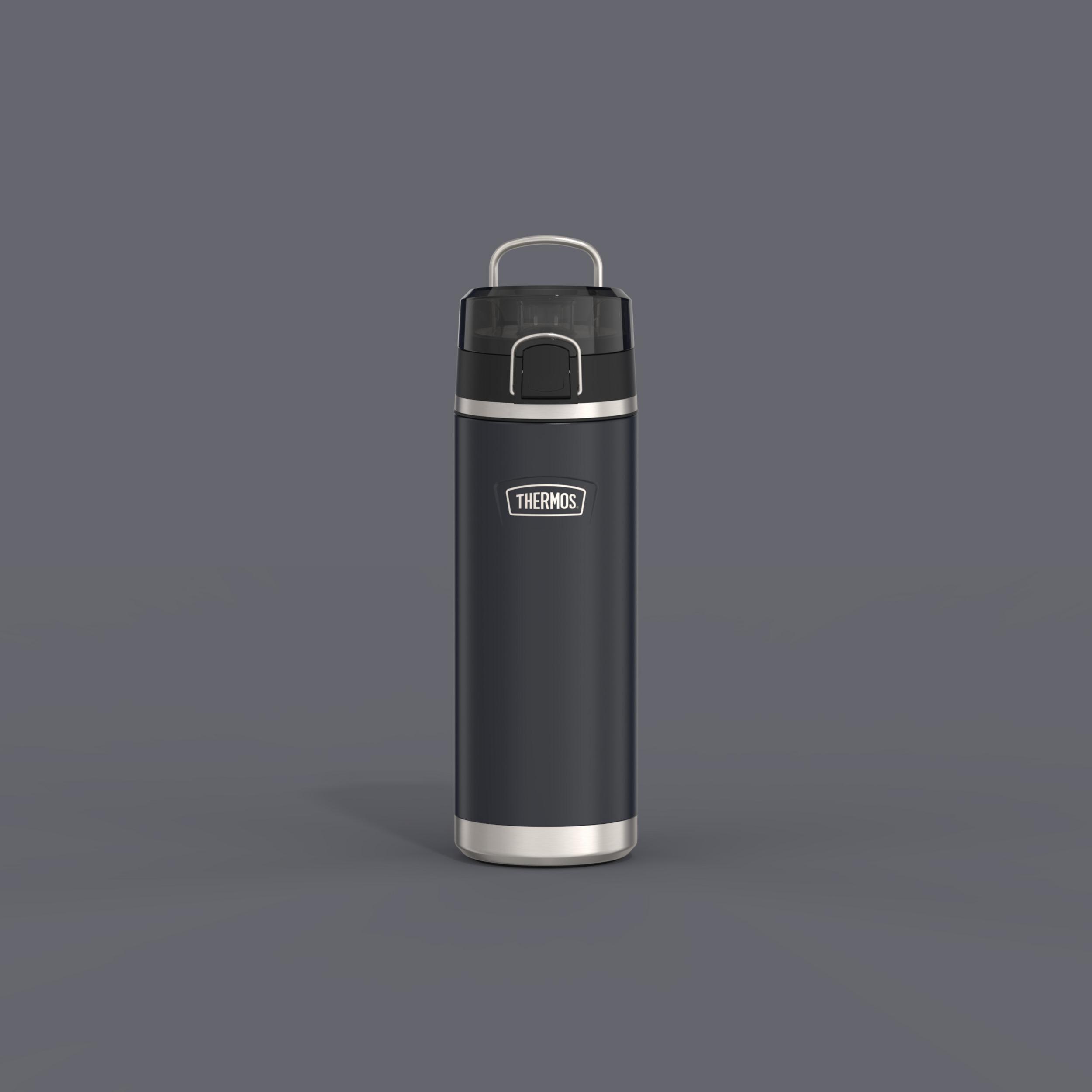 Thermos ICON Series Stainless Steel Vacuum Insulated Water Bottle w/ Spout, Graphite, 24oz
