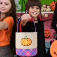 thumbnail image 3 of Halloween Storage Pumpkin Design Fabric Organizer for Living Room Bedroom Home Textile, 3 of 5