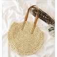 thumbnail image 2 of Summer Casual Straw Tote Bag Large Capacity Woven Shoulder Handbag for Summer Beach Vocation, 2 of 6