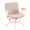 Coral Pink, variant on Ktaxon Office Chair, Flip-Top Armrest Desk Chair on Metal Star Base, Starry Chenille Vanity Chair with Adjustable Height & Swivel Wheels White