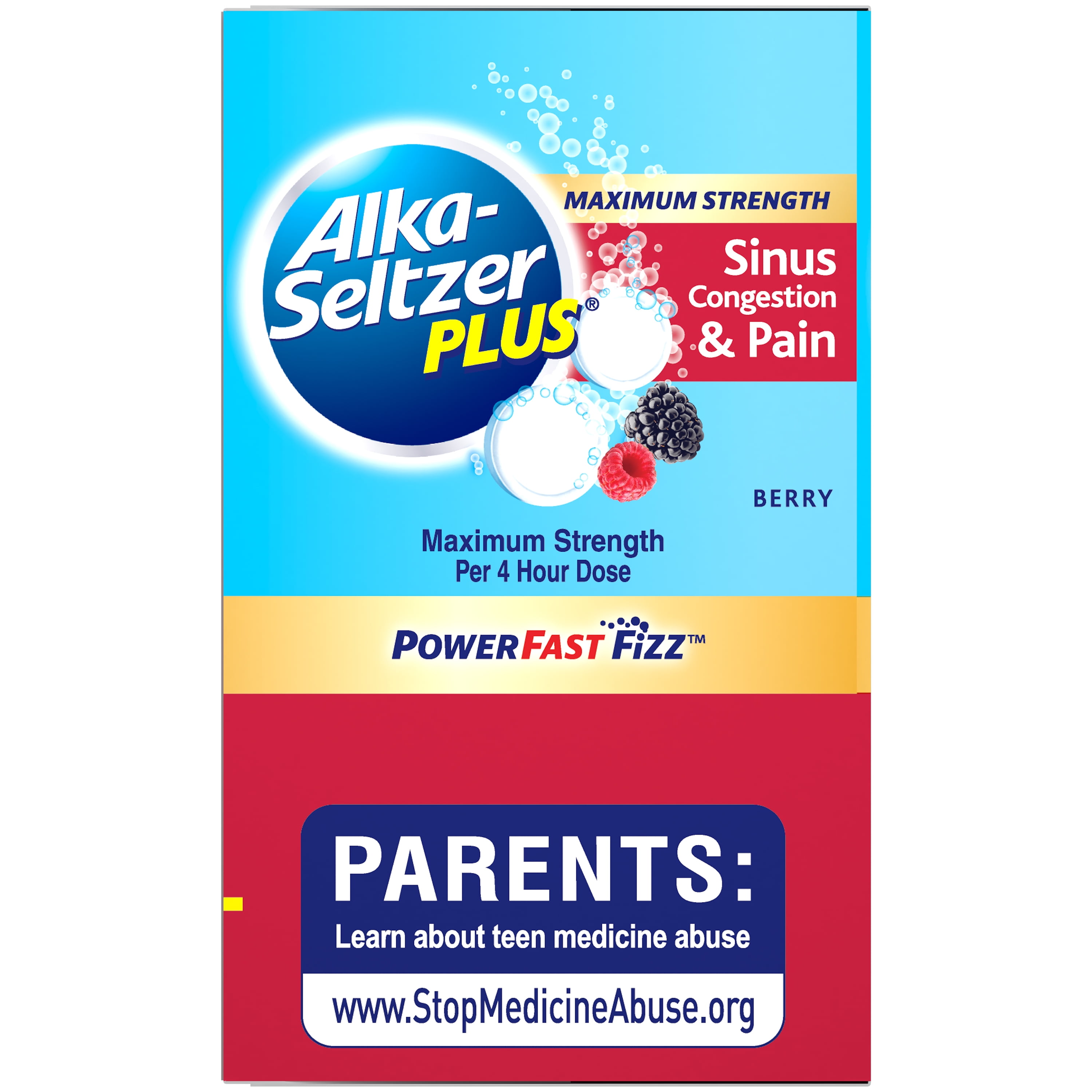 Buy AlkaSeltzer Plus Maximum Strength Sinus Congestion & Pain Medicine