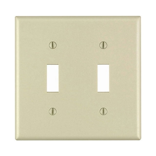 Placa de pared Leviton Ivory de 2 bandas de nailon, paquete de 1 unidad