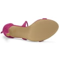 thumbnail image 5 of Sandalias con cordones de tacón Alto de Estilete Allegra K Rosa Caliente 36, 5 of 5
