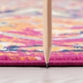 thumbnail image 4 of Transitional 8x10 Area Rug (7'11'' x 10'3'') Medallion Pink, Orange Living Room Easy to Clean, 4 of 9