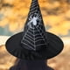 thumbnail image 1 of Sombrero de Bruja de Halloween con Gancho | Accesorio de Tela para Disfraz Espeluznante y Decoración Colgante para Exteriores para Cercas de Árboles de Jardín | Decoración Resistente a La Intemperie, 1 of 5