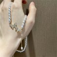 thumbnail image 4 of POINTERTECK Collier de Perles Zircon Papillon à la Mode - Or, 4 of 6