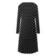 thumbnail image 5 of Vestidos estampados florales plegables de manga larga con cuello redondo informal de otoño e invierno para mujer Fridja  yut2219, 5 of 5