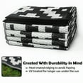 thumbnail image 4 of Waterproof Outdoor Rug 6x9 ft, Reversible Mats, Modern Outdoor Area Rug, Large Floor Mat and Rug for Outdoors, RV, Patio, Backyard, Deck, Picnic, Beach, Trailer, Camping, Black & White Lattice, 4 of 11