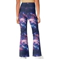 thumbnail image 3 of DISNIMO Axolotl Galaxy Flare Leggings for Girls Size 11-12 for Kids Bell Bottoms Pants for Girls Yoga Pants Flare with Pockets Kids Bell Bottom Pants Girls Dance Athletic Pants Flare, 3 of 7