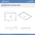 thumbnail image 4 of Dreamline B1DS4834XXC0001 Dreamstone 34" X 48" Shower Base - White, 4 of 4