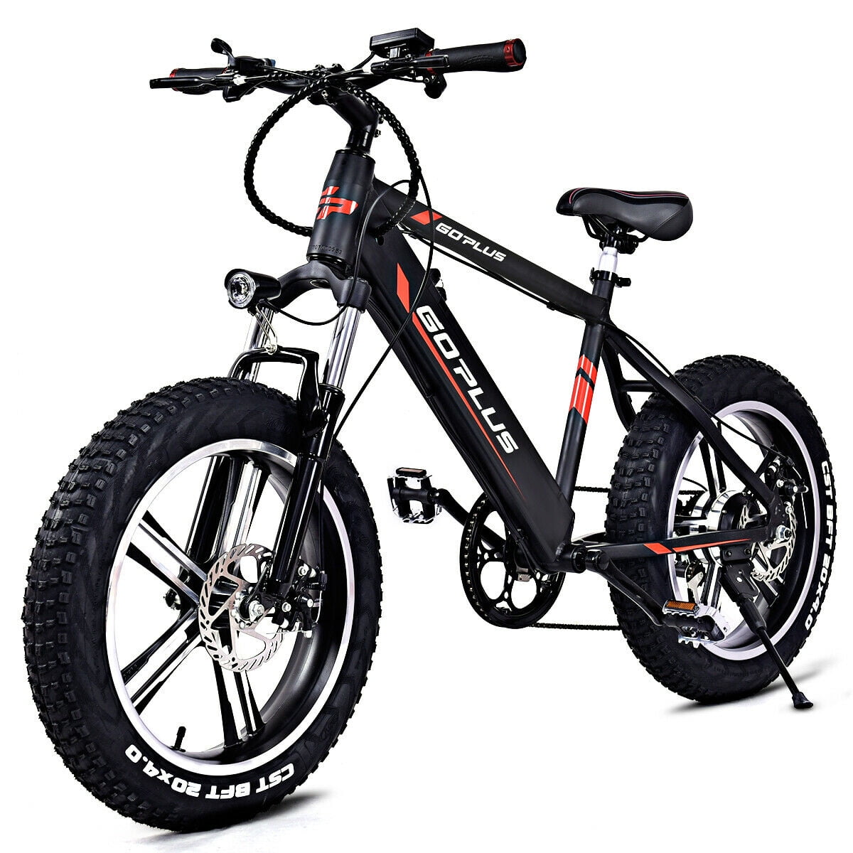 Goplus 20 Electric Aluminum Fat Tire Bike Snow Mountain Bicycle w Removable Lithium Battery 48V Walmart