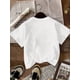 thumbnail image 2 of Soft & Comfy Beige Graphic Tee for Girls - Celestial Design with Crescent Moon, Stars & Eye, Stretchy Cotton, Easy-Care Crew Neck Short Sleeve Summer Top, 2 of 6