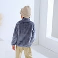 thumbnail image 3 of Fleece Jackets Winter Jacket Long Sleeve Zip Up Outerwear Winter Coats for Kids 7-8 Years, 3 of 5