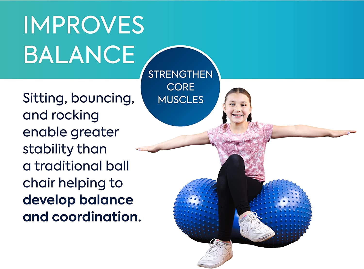 Bouncyband Sensory Peanut Stability Ball