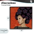thumbnail image 4 of Stupell Industries Eclectic Portrait Of A Dreamer Black Framed Giclee Art, 12 x 12, by Lynnda Rakos, 4 of 8