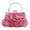 Pink, variant on Elegant Satin Evening Clutch With Detachable Silk Rose Handbag For Formal Parties And Occasions