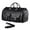 Black, variant on Duffel Bag for Travel: Convertible Duffle Garment Bag Weekender Travel Bag for Men Women, 23" Leather Overnight Carry on Bag with Shoe Compartment (Black)