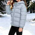 thumbnail image 6 of Afuyipoi Girls Puffer Jacket (3-15) Hooded Zip-Up Winter Warm Outerwear Blue 12, 6 of 9