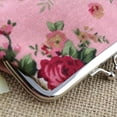 thumbnail image 5 of Jumpingount Diseño de flores, monedero en efectivo, billetera para mujer, cambio de tarjetero, bolso de lona para niñas Carteras Rosa, 5 of 5