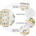 thumbnail image 6 of Lemon Yellow Waterproof Fabric Shower Curtain,Modern Country Flower Floral Summer Spring Waterproof Fabric Shower Curtain for Bathroom Curtains Bathtubs Shower Curtains with 12 Hooks Standard 72x72, 6 of 8