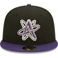 thumbnail image 2 of Men's New Era Black Albuquerque Isotopes Alternate Logo 2 Authentic Collection 59FIFTY Fitted Hat, 2 of 6
