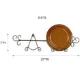 thumbnail image 3 of Galla Horizontal Plate Rack Antique Bronze 2 Plate, 3 of 5