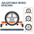 thumbnail image 6 of Tire Dolly, Tire Lifting Tool, Tire Wheel Dolly, 1500 Lbs Capacity, 360° Swivel Casters, Adjustable Width 11.6 to 22.8 Inches, Hydraulic Jack for Car Repair and Positioning., 6 of 10