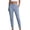 Blue, variant on Womens Casual Cropped Pants Fall Tapered High Waisted Comfy Ankle Trousers Plain Straight Leg Work Pants with Pockets(Army Green,XX-Large)