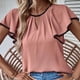 thumbnail image 4 of Gibobby Camisetas Mujer Baratas Manga Corta Camiseta suelta informal con cuello en V para mujer, blusa manga corta con estampado(RD2,XL), 4 of 5