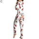 thumbnail image 1 of Mono sexy con recorte de Navidad para mujer, pijama funcional con solapa y botones para adultos, mono de salón con diseño de botones para Club, 1 of 4