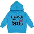 thumbnail image 2 of Inktastic I Love the '80s-musical Notes Toddler Hoodie, 2 of 4