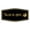 Black Gold, variant on Signs ByLITA Fancy Taller de Arte Easy Installation | Classroom Decor | School Markers And Decorations | Students and Teachers Sign (Ivory/Dark Brown) - Small