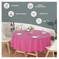 thumbnail image 3 of YOSITiuu 24 Pack 84" Fuchsia Round Heavy Duty Plastic Table Covers Tablecloth (Reusable) (Round 84", Fuchsia), 3 of 5
