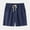 Marine, variante sur cllios Shorts en Coton et Lin pour Hommes Couleur Unie Classique Shorts de Plage d'Été Légers Séchage Rapide 5 Pouces Shorts de Sport Décontractés Taille Élastique avec Cordon de Serrage et Poches