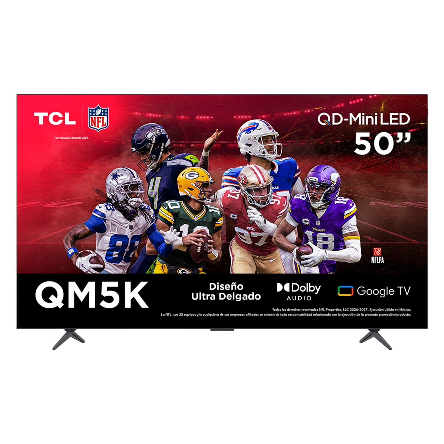 TV TCL Pantalla 50 Pulgadas QD MINILED Smart Google TV 50QM5K