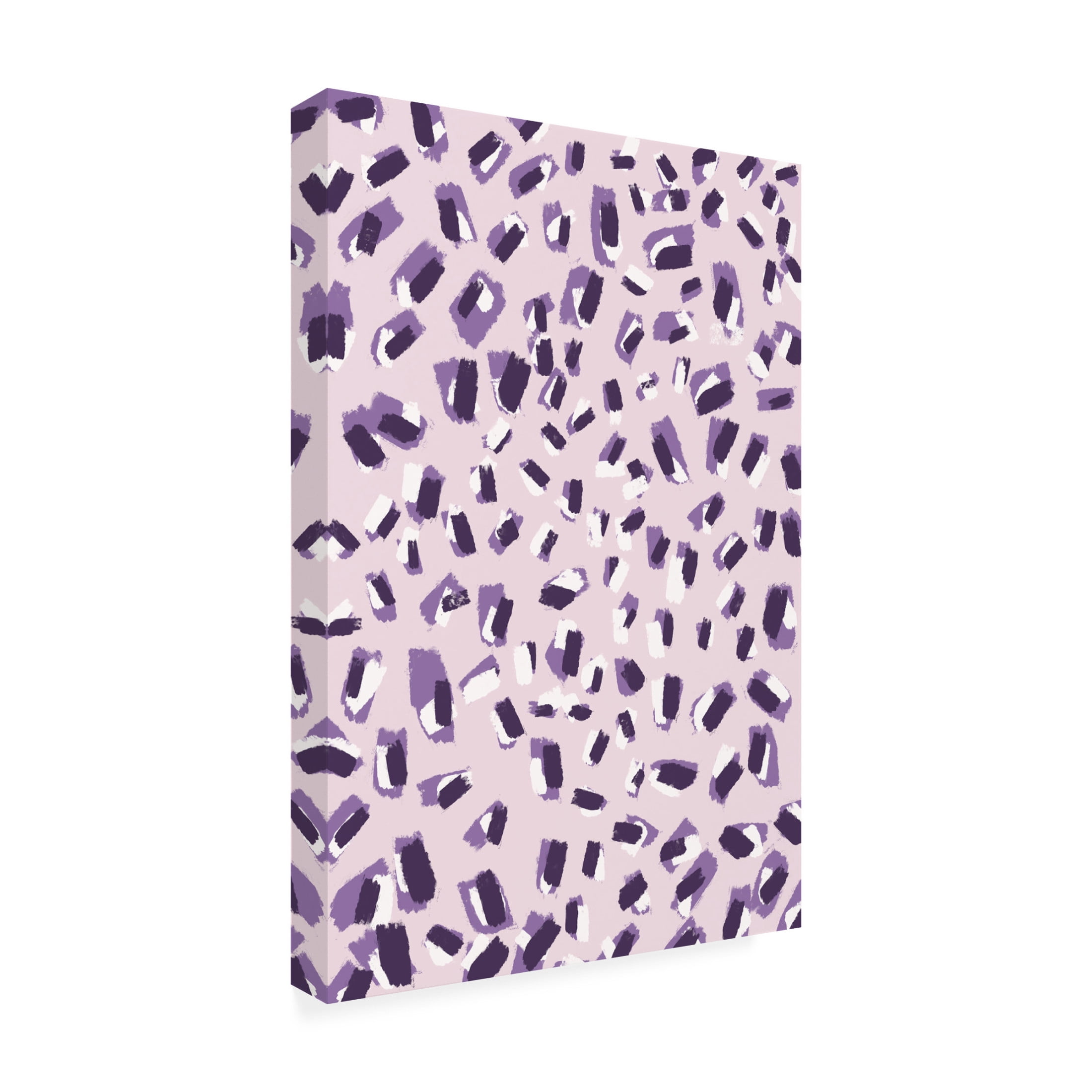 Canvas Wall Art - Treechild 'Little Purple Strokes' Wall Art for Living Room, Bedroom, or Office D?cor by Trademark Fine Art - 30 x 47 Inches