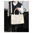 thumbnail image 2 of （blanco）Bolso de playa, bolso de playa grande para mujer, bolso de mano para playa, bolso de viaje para ir de compras al gimnasio （30*32*23 CM）, 2 of 5