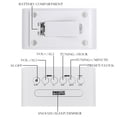 thumbnail image 4 of ahiya Digital Alarm Clock Radio FM Big LED Number Screen Adjustable Brightness Alarm Volume 3 Dimming Light Levels 24 Hours 2 Alarms 3A Battery Backup DC IN Small Compact For Desk Shelf Living Room, 4 of 7