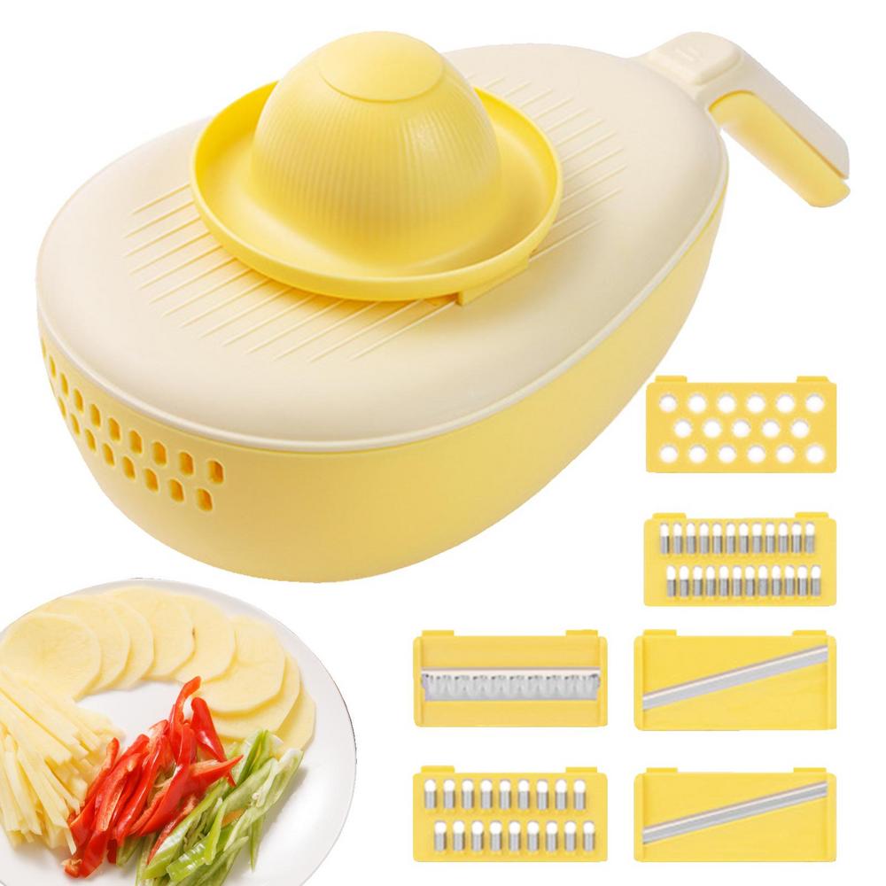 Tohuu Vegetable Slicer Cuts Avocado Shape Peelers For Kitchen Multi-function  Ginger Grater With Storage Box For Nutmeg Chocolate Fruits Vegetables well  made