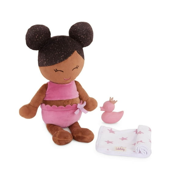 LullaBaby Bath Doll – Dark-Brown Hair & Warm Skin Tone, LullaBaby Bath Doll Water-Safe Baby Doll