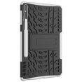 thumbnail image 6 of Case for Samsung Galaxy Tab S7 FE 2021 SM-T730 T736/S7 Plus 2020 SM-T970, Kids Shockproof High Impact Full-Body Rugged Hybrid Kickstand Drop Protective Back Cover, White, 6 of 7