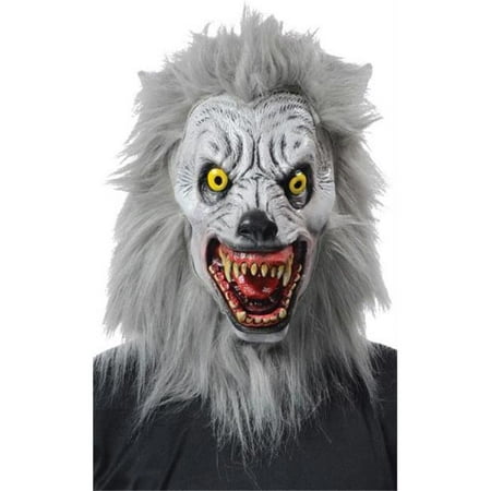 morris costumes mr139001 albino werewolf mask realistic