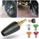 thumbnail image 1 of Xihbxyly Boquilla Turbo Giratoria 3.0, Accesorio para Hidrolavadora, Presión Máxima de 4000 Psi, Conector de Liberación Rápida de 1/4", 5 Boquillas de Pulverización, Solución de Limpieza Eficiente, p, 1 of 7