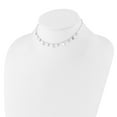 thumbnail image 2 of Auriga Fine Jewelry 925 Sterling Silver Rhodium-Plated Cubic Zirconia Star with 2in Ext. Choker Necklace for Women 12.5", 2 of 6