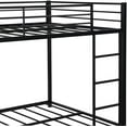 thumbnail image 6 of Harper & Bright Designs Full Over Full Metal Bunk Bed, Heavy Duty Low Bunk Bed with Safety Guard Rails and Ladder, 6 of 7