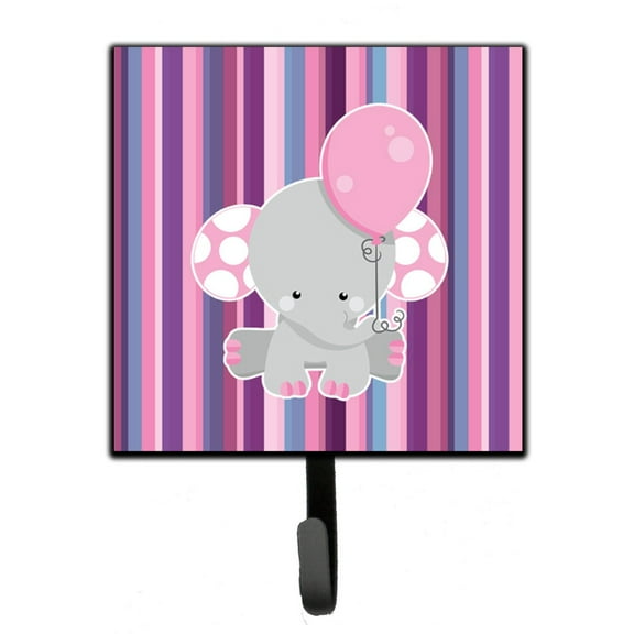 Elephant on Stripes Leash or Key Holder