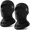 Two - Black, variant on Balaclava Moto Face Mask, Summer Cooling Ice Silk Mesh Sun Protection, Thin Ice Silk Cooling Fabric, Breathable Mesh, UPF 50+, Helmet Friendly, Glasses Compatible, for Motor Cycling Ski