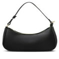 thumbnail image 1 of HLONK Shoulder Bag for Women  Small Leather Handbag with Zipper Closure  Black, 1 of 7