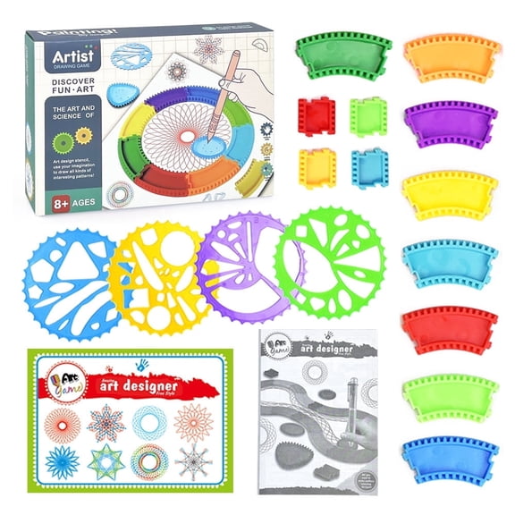 Spirograph Spiral Art Drawing Kit