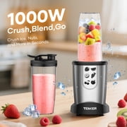 1000W Personal Blender for Smoothies and Shakes, Smoothie Maker with 6 Blades, 2*23 oz Cups, 1*10oz Grind Cup, Portable Blenders for Kitchen
